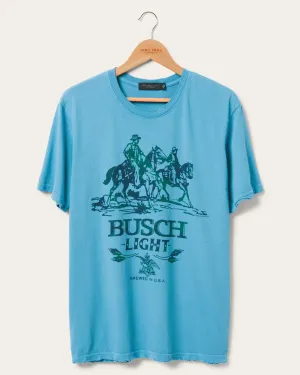 Junk Food Busch Light Vintage Tee - ASHLEY BLUE