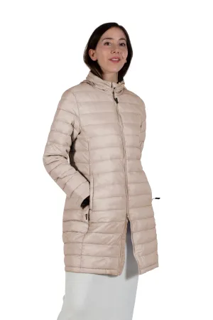 La Cera Lightweight Quilted Puffer Coat