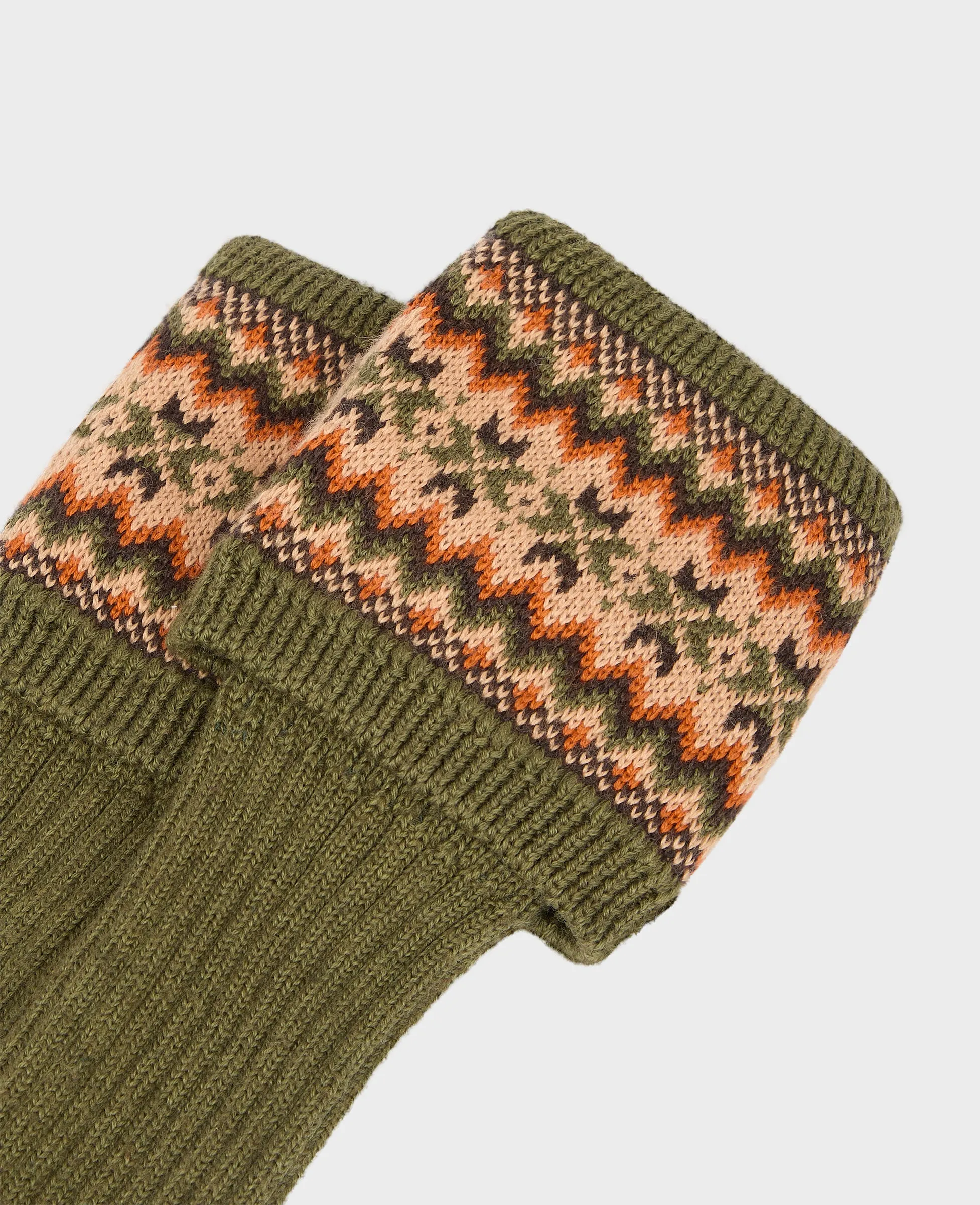 Lady Fair Isle Long Socks