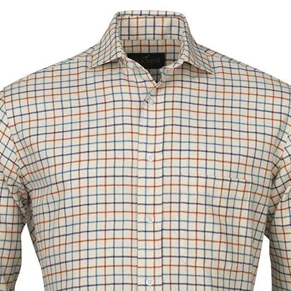 Laksen Jacques Mens Check Shirt - Navy