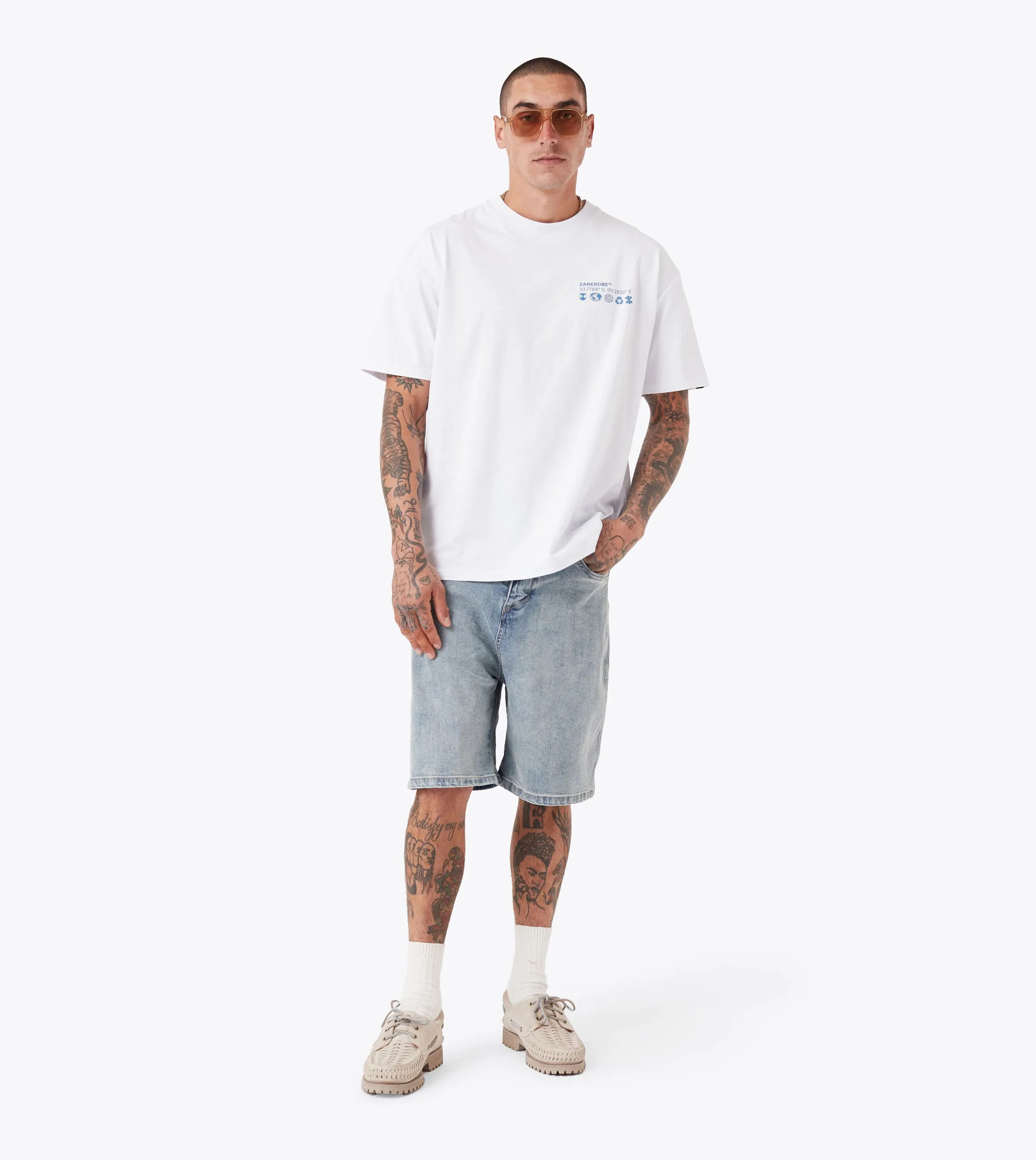 Levels Box Tee White