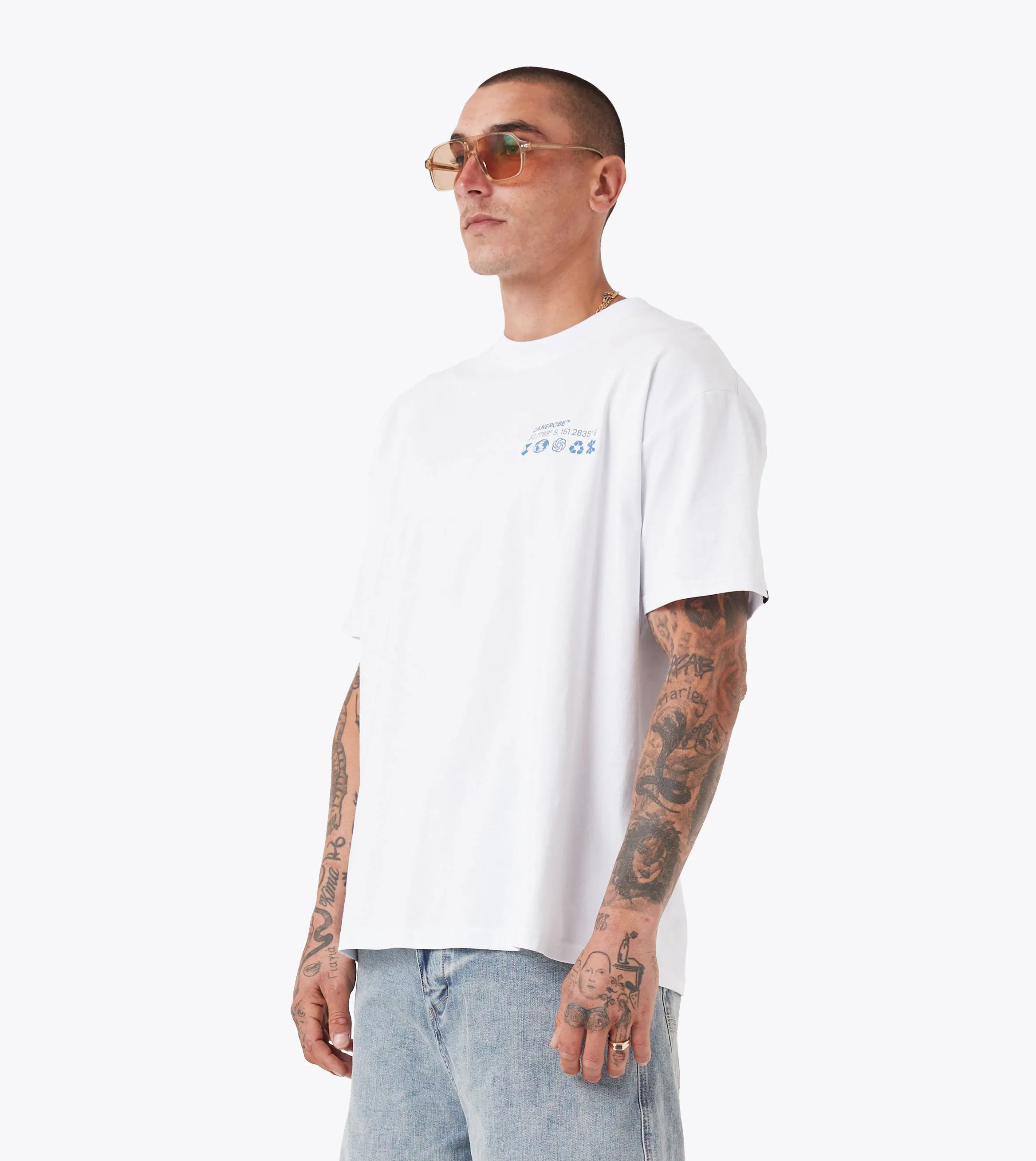 Levels Box Tee White