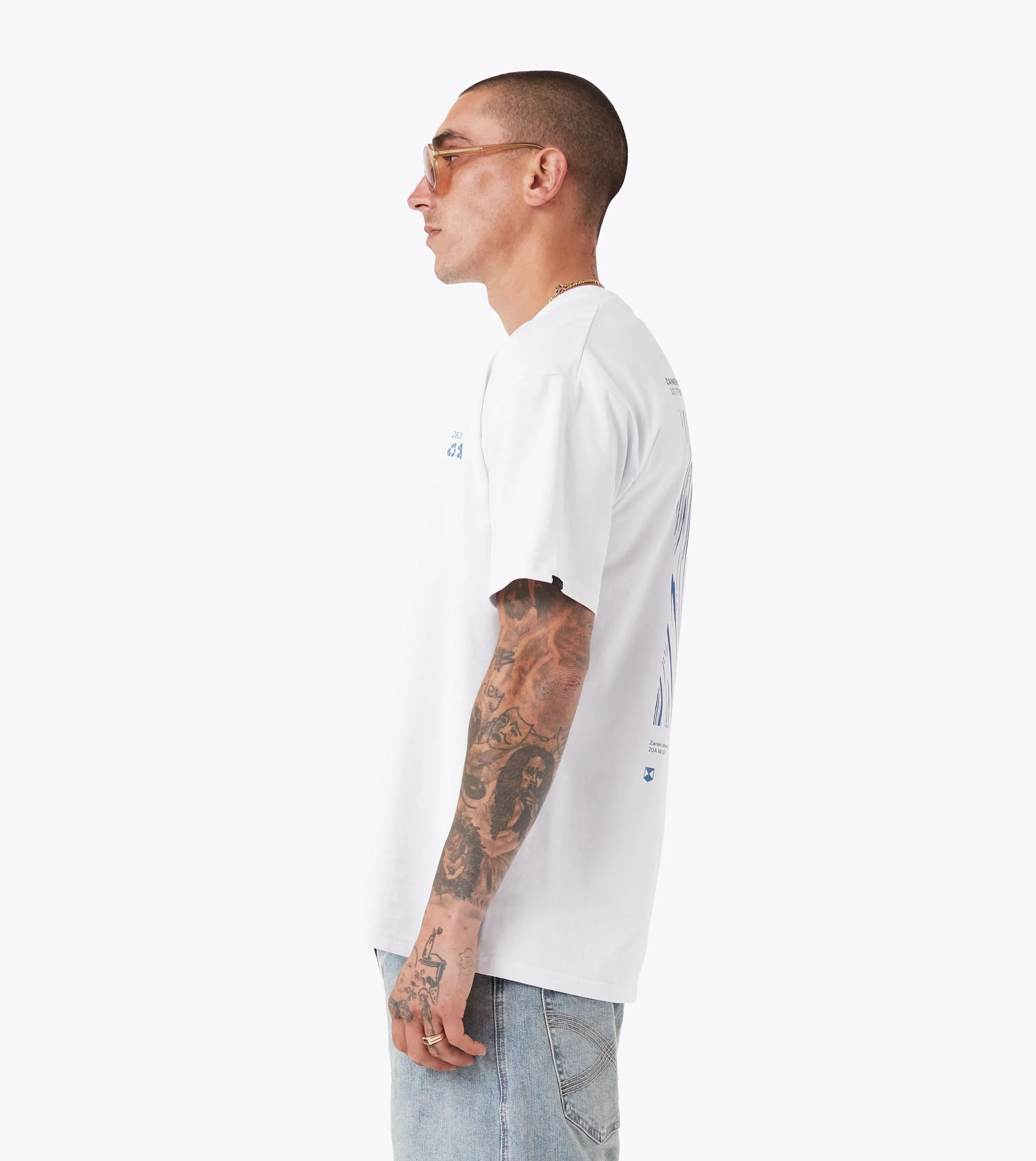 Levels Box Tee White