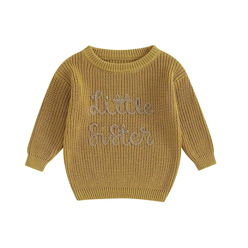 Little Sister Knit Embroidered Sweater