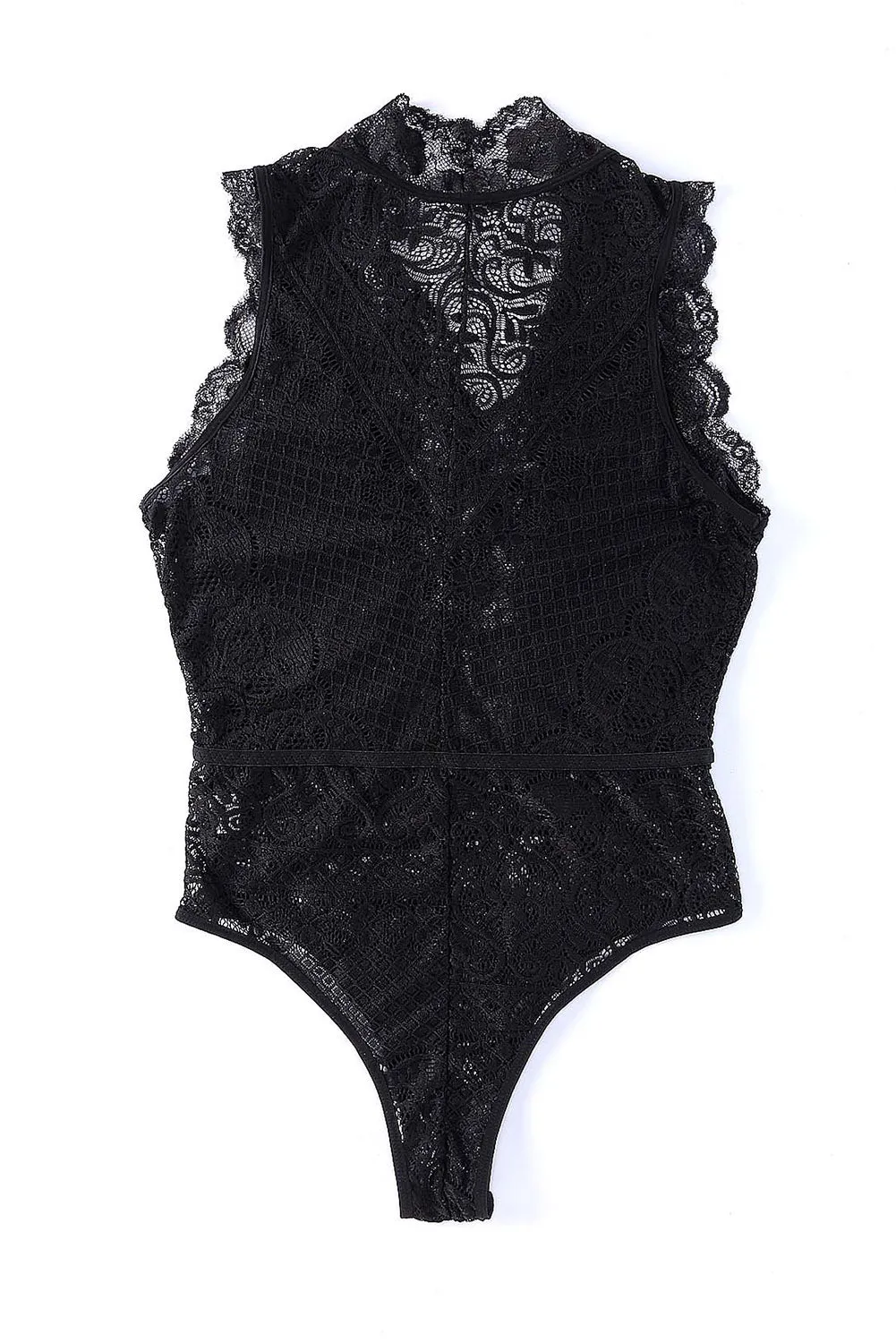 Manhattan Lace Black Bodysuit