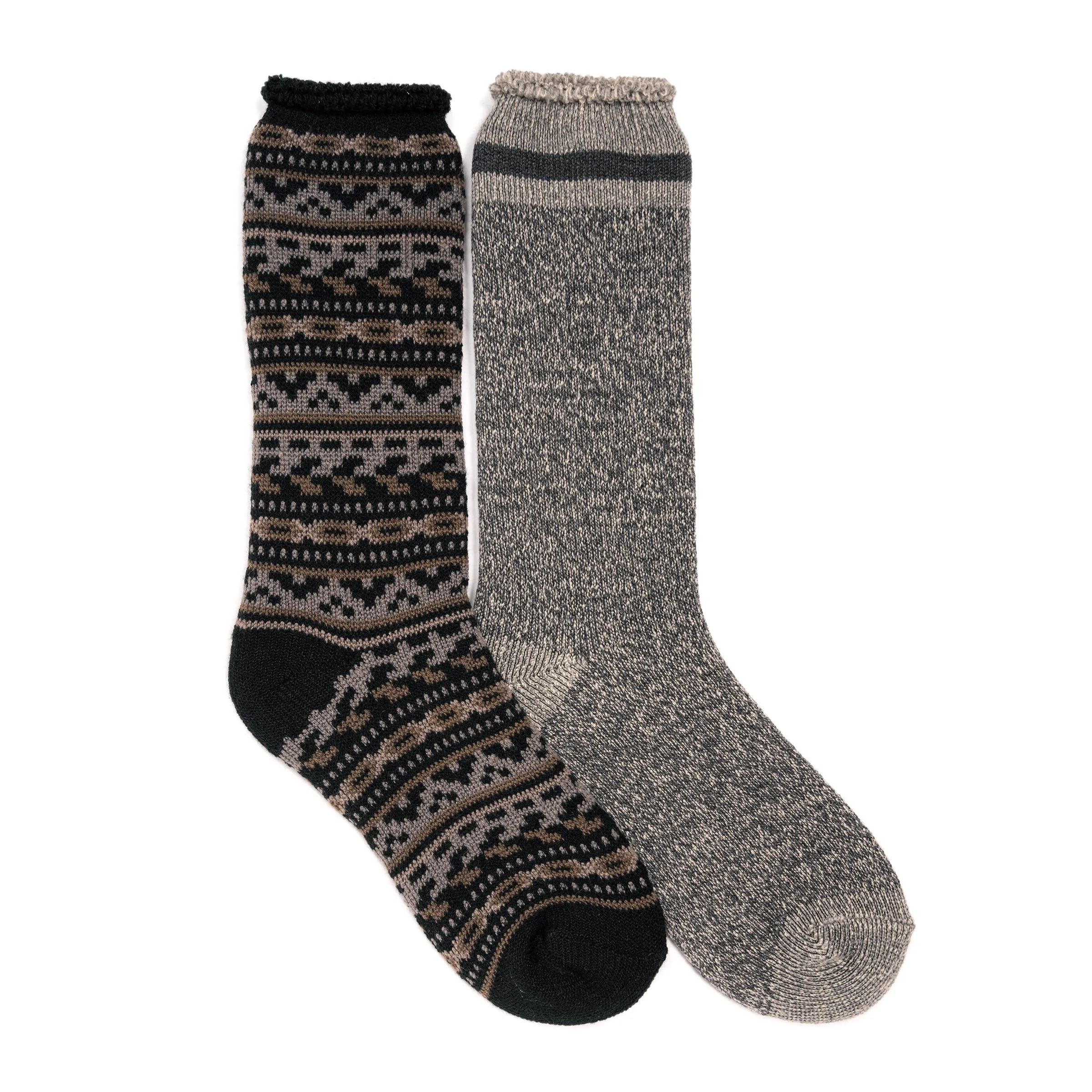 Men's 2 Pair Pack Heat Retainer Crew Socks