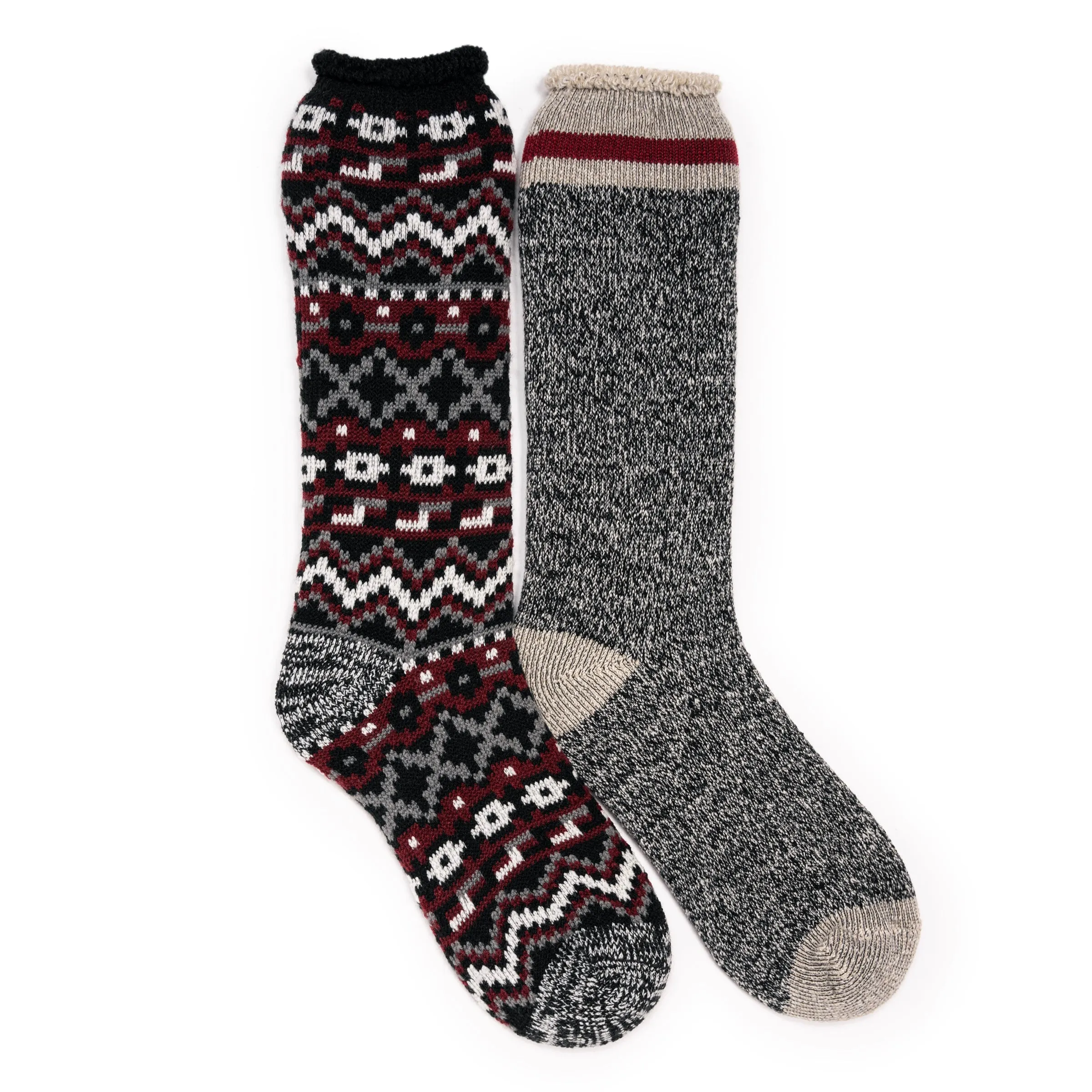 Men's 2 Pair Pack Heat Retainer Crew Socks