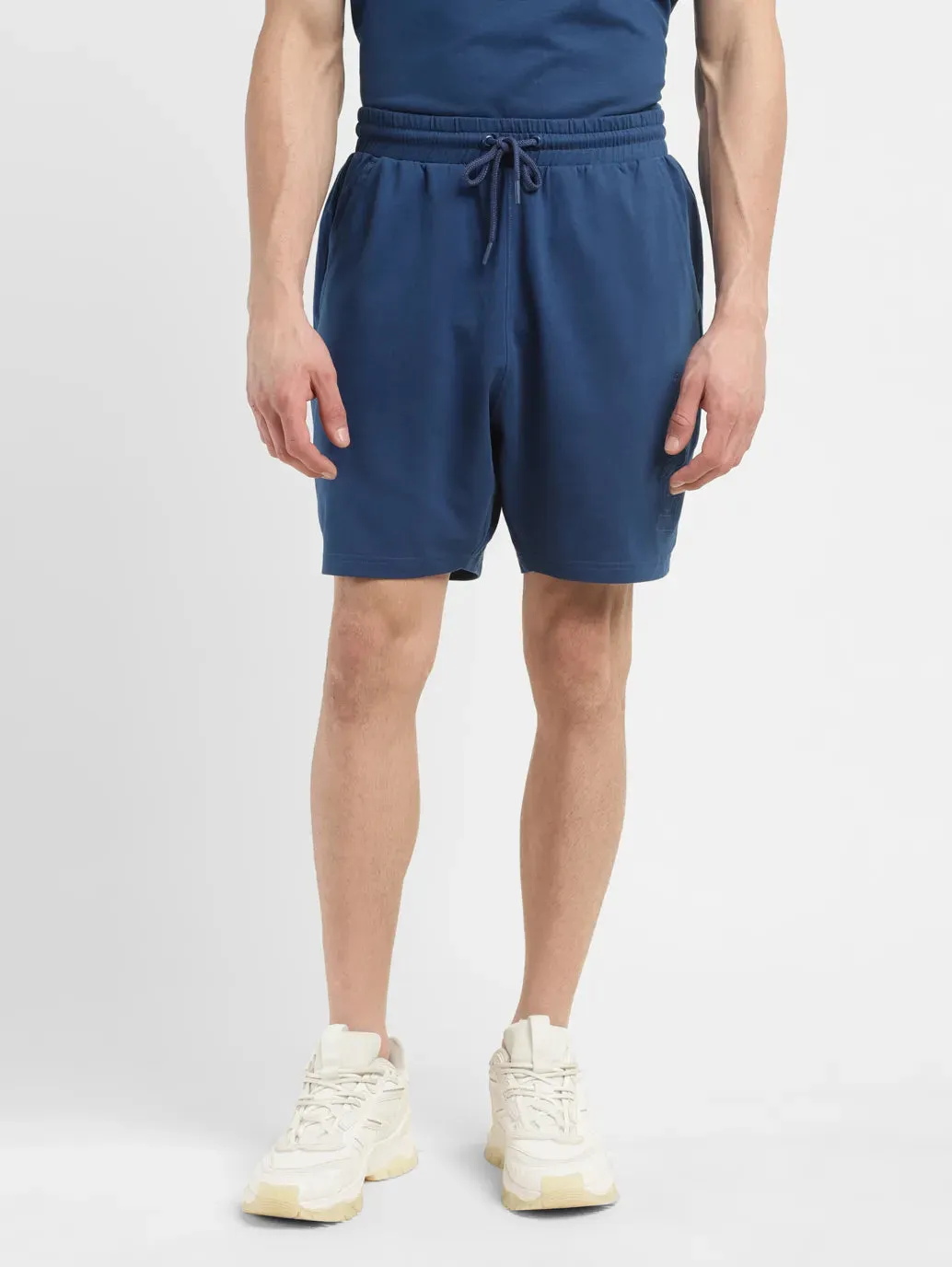 Men's Dark Blue Regular Fit Shorts