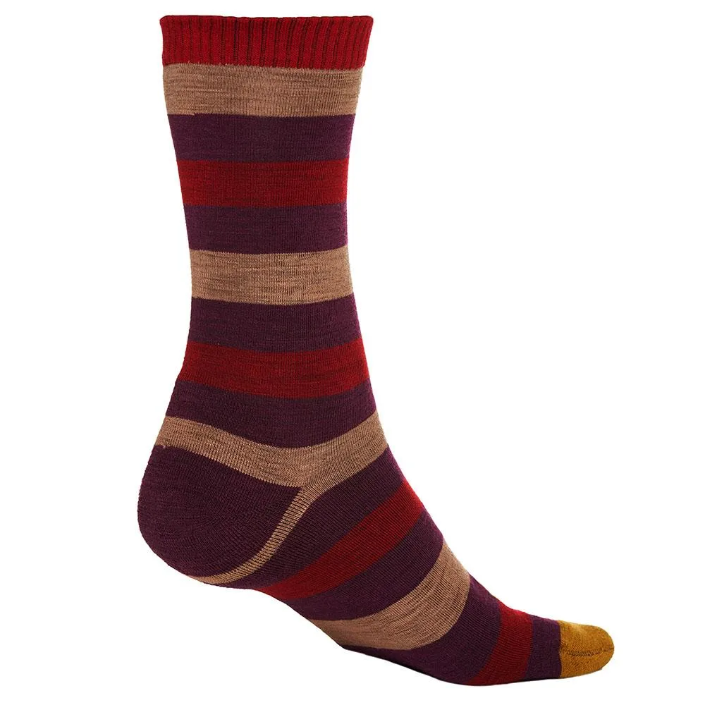 Merino Blend Everyday Socks (3 Pack - Wine/Red)