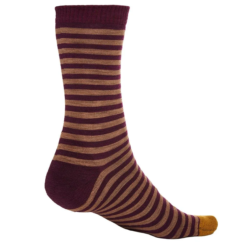 Merino Blend Everyday Socks (3 Pack - Wine/Red)