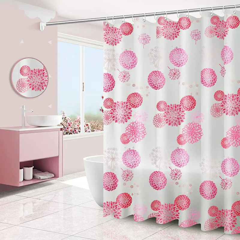 Mildew and Water Resistant Shower Curtain, HG0076