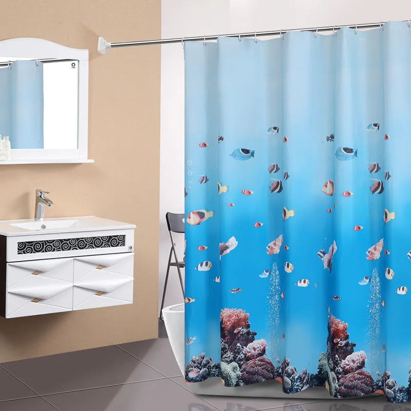 Mildew and Water Resistant Shower Curtain, HG0076