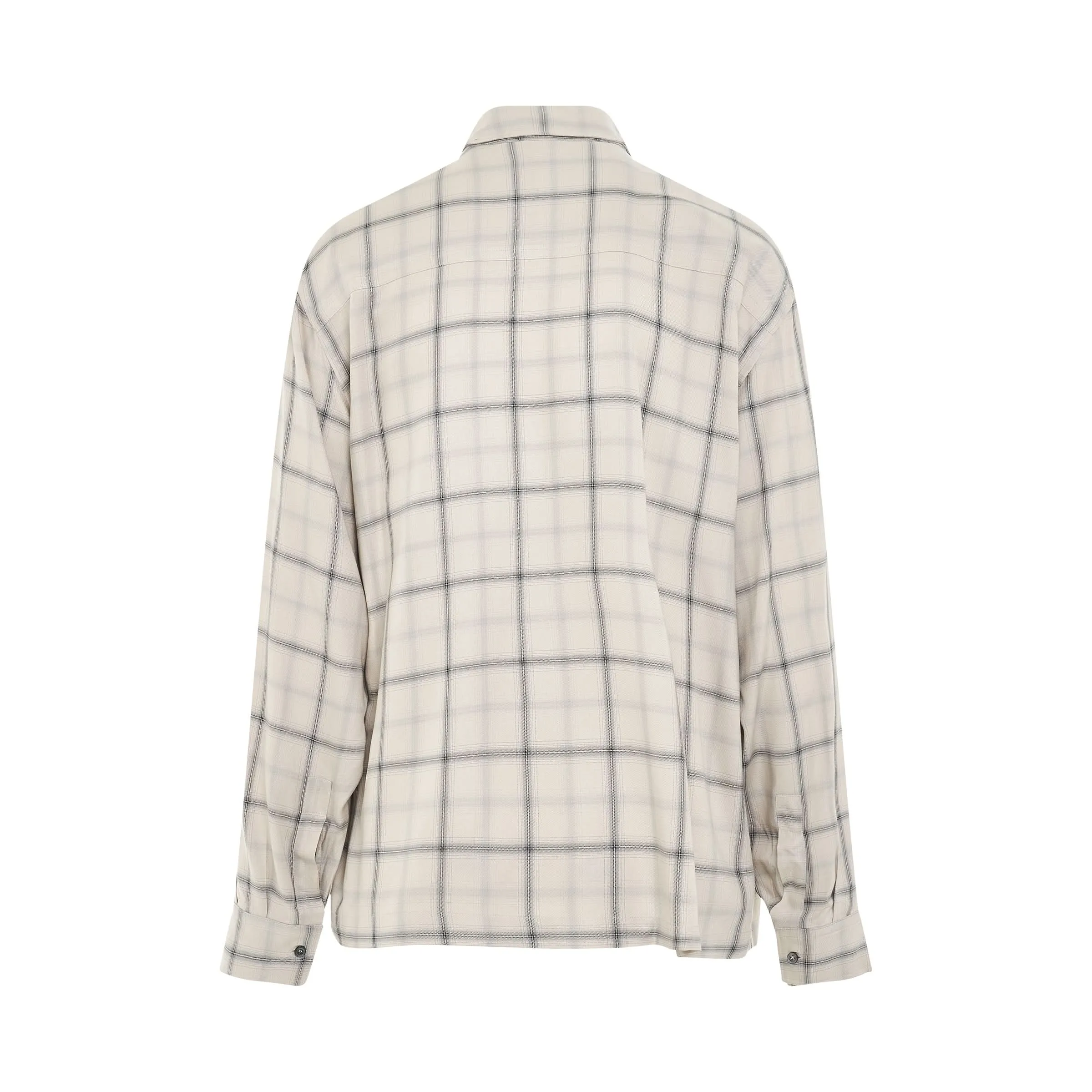 Monogram Check Shirt in Beige