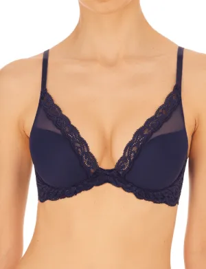 Natori Feathers Contour Plunge Bra, TWILIGHT