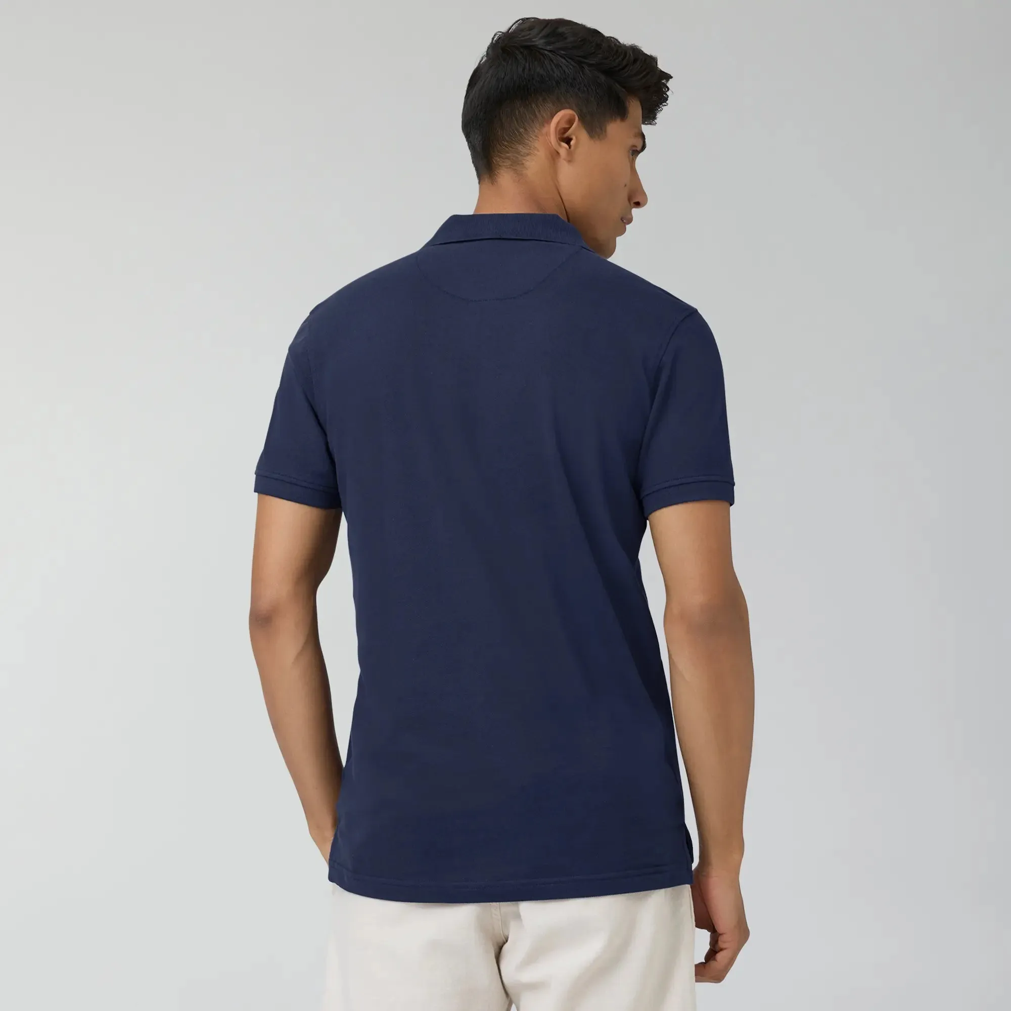 Nova Combed Cotton Polo T-shirts Midnight Blue