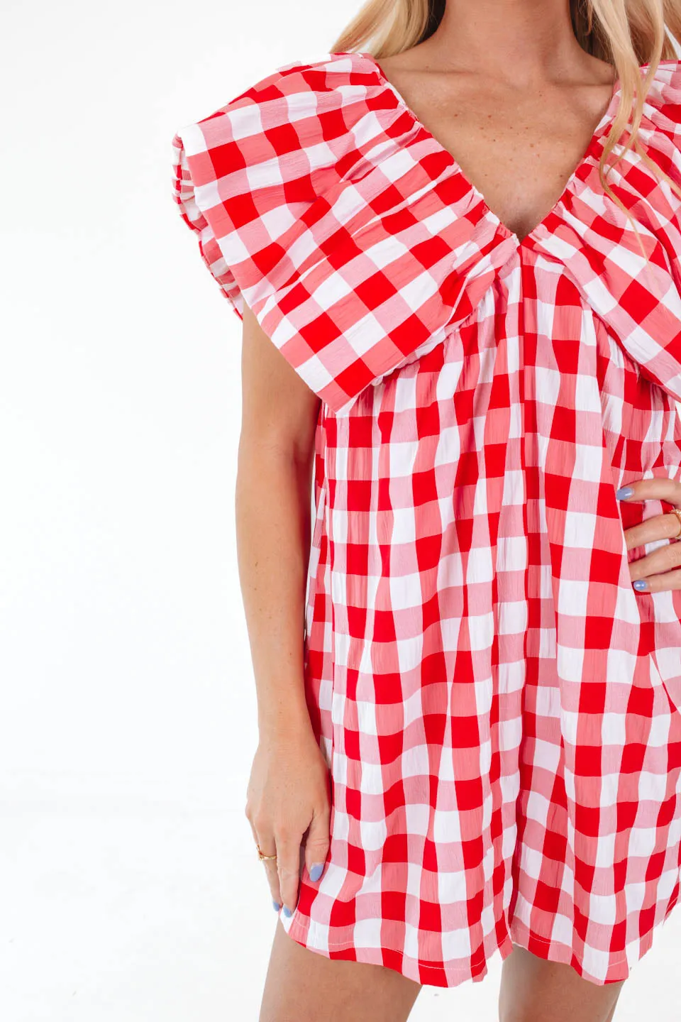 Park Picnic Romper - Red