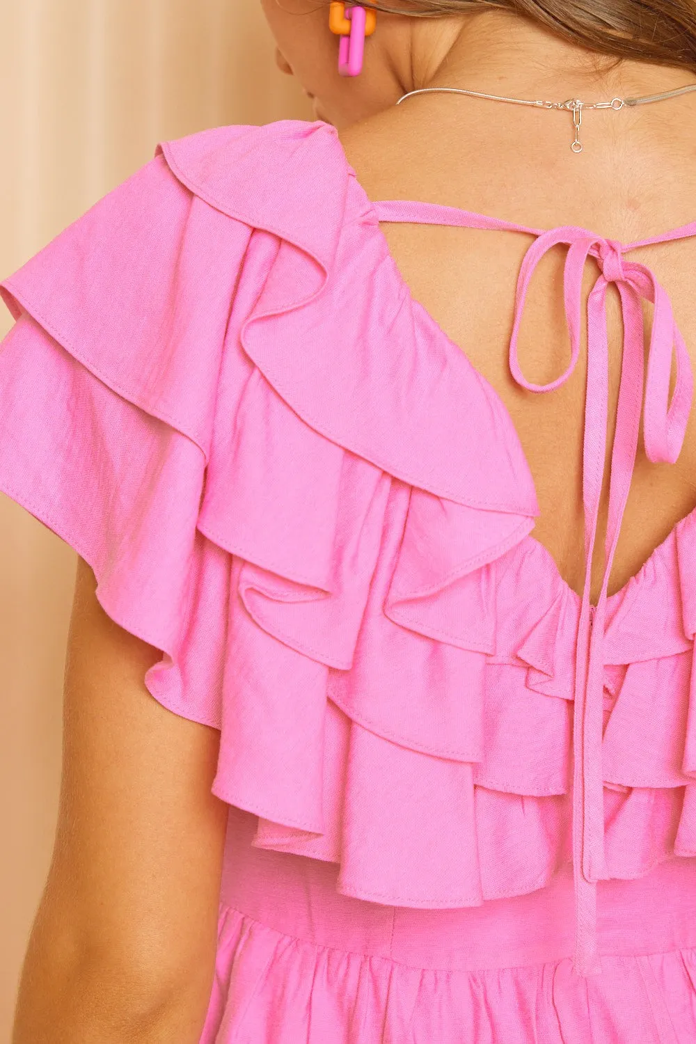 Playful Pizzazz Ruffled Romper