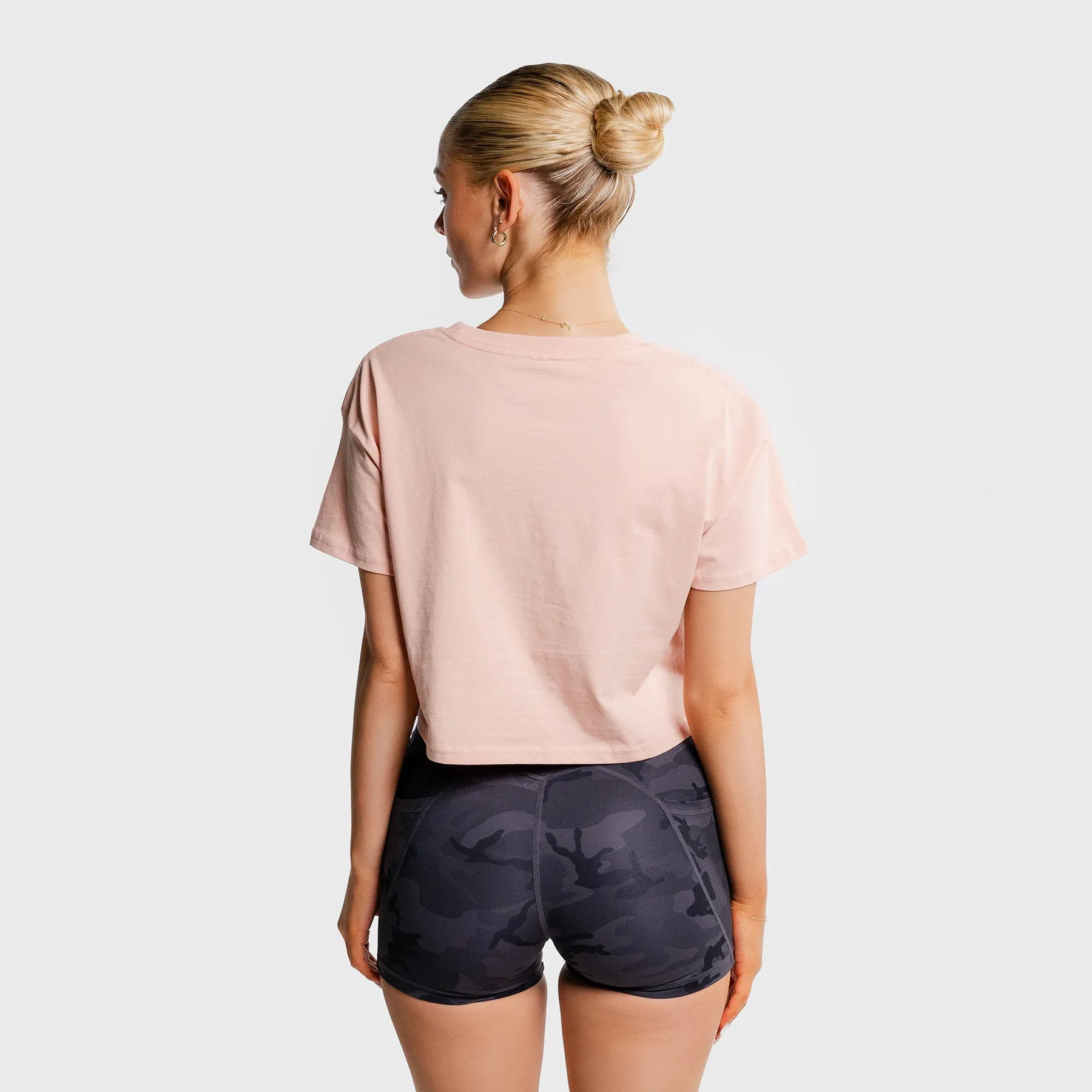 PRVN - LND CROP - PALE PINK/ BLACK