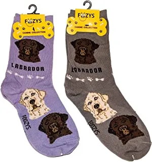 Purple Labrador Socks