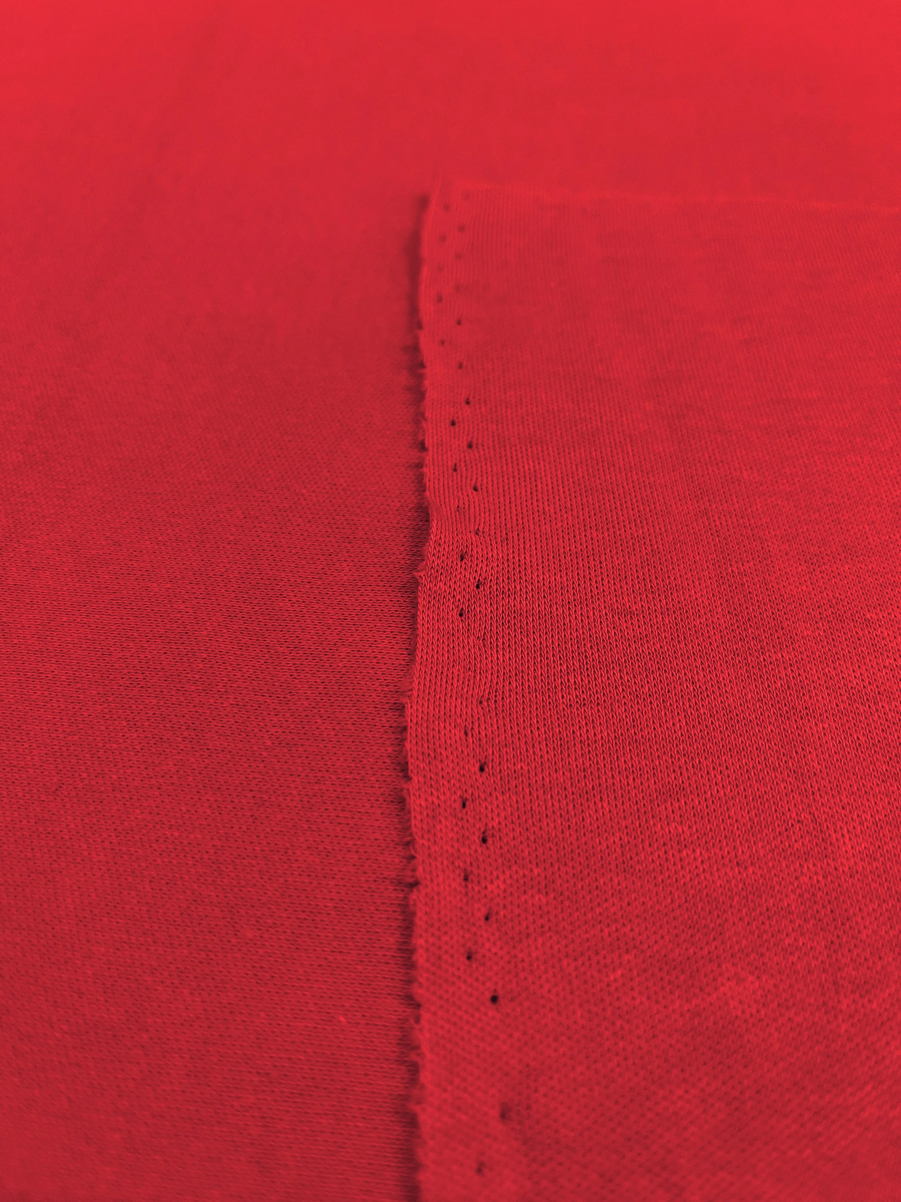 Red Cotton Interlock Fabric