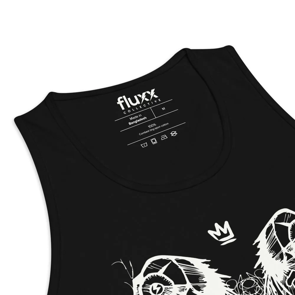 Royal Raven Tank Black/White