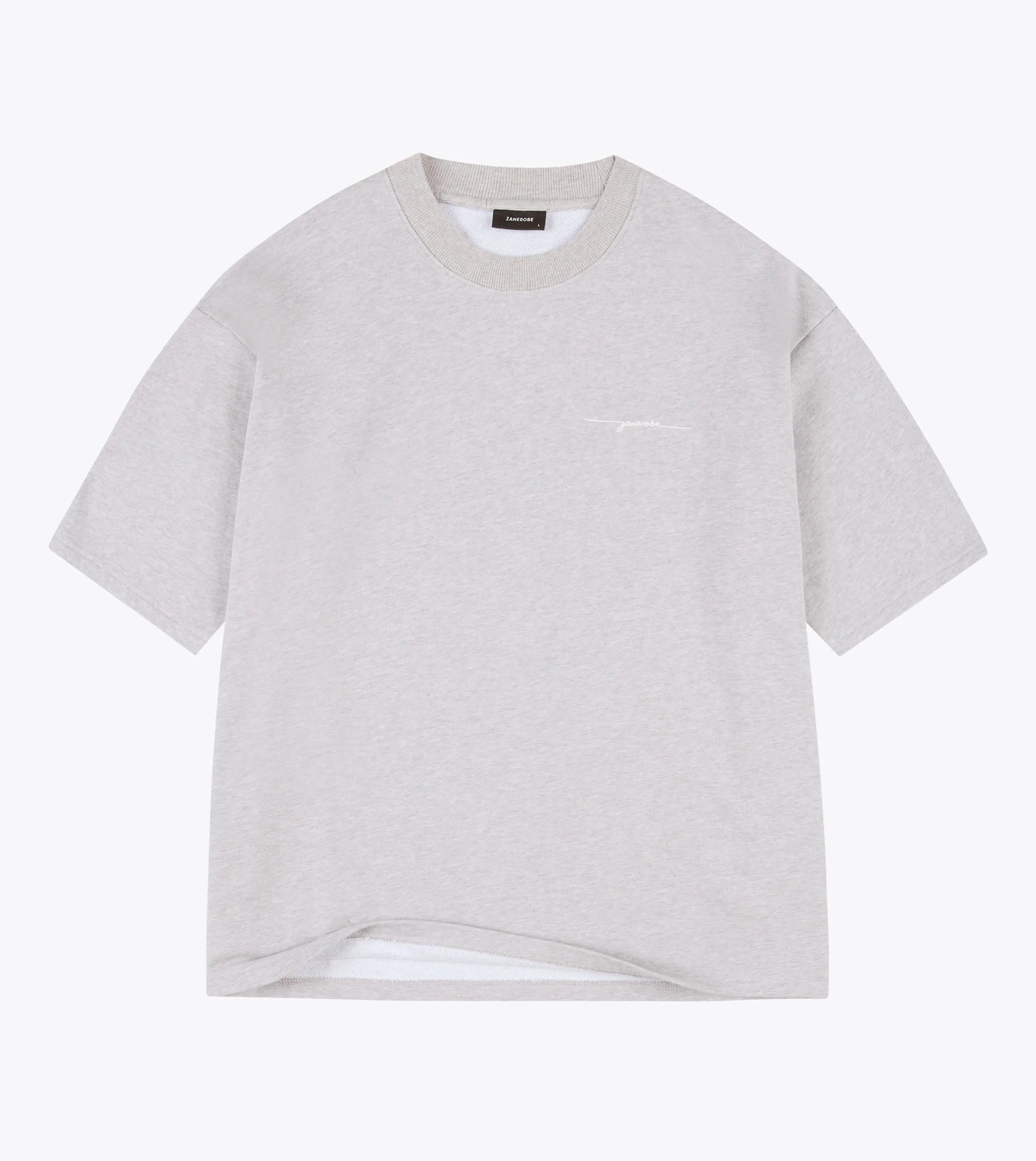 Rugger Fleece Tee Grey Marle