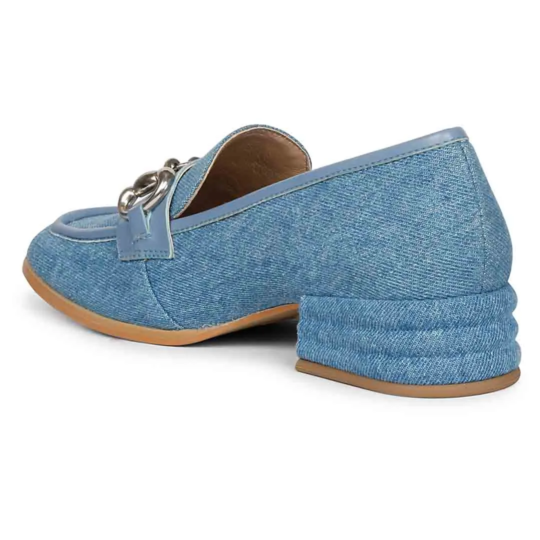 Saint Jacqueline Denim Handcrafted Shoes