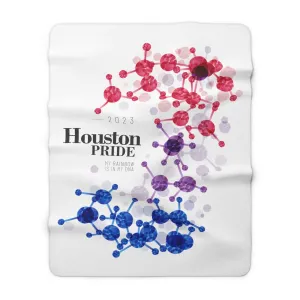 SHAVA CO Bisexual Flag 2023 Pride, Houston Sherpa Fleece Blanket - My Rainbow Is In My DNA