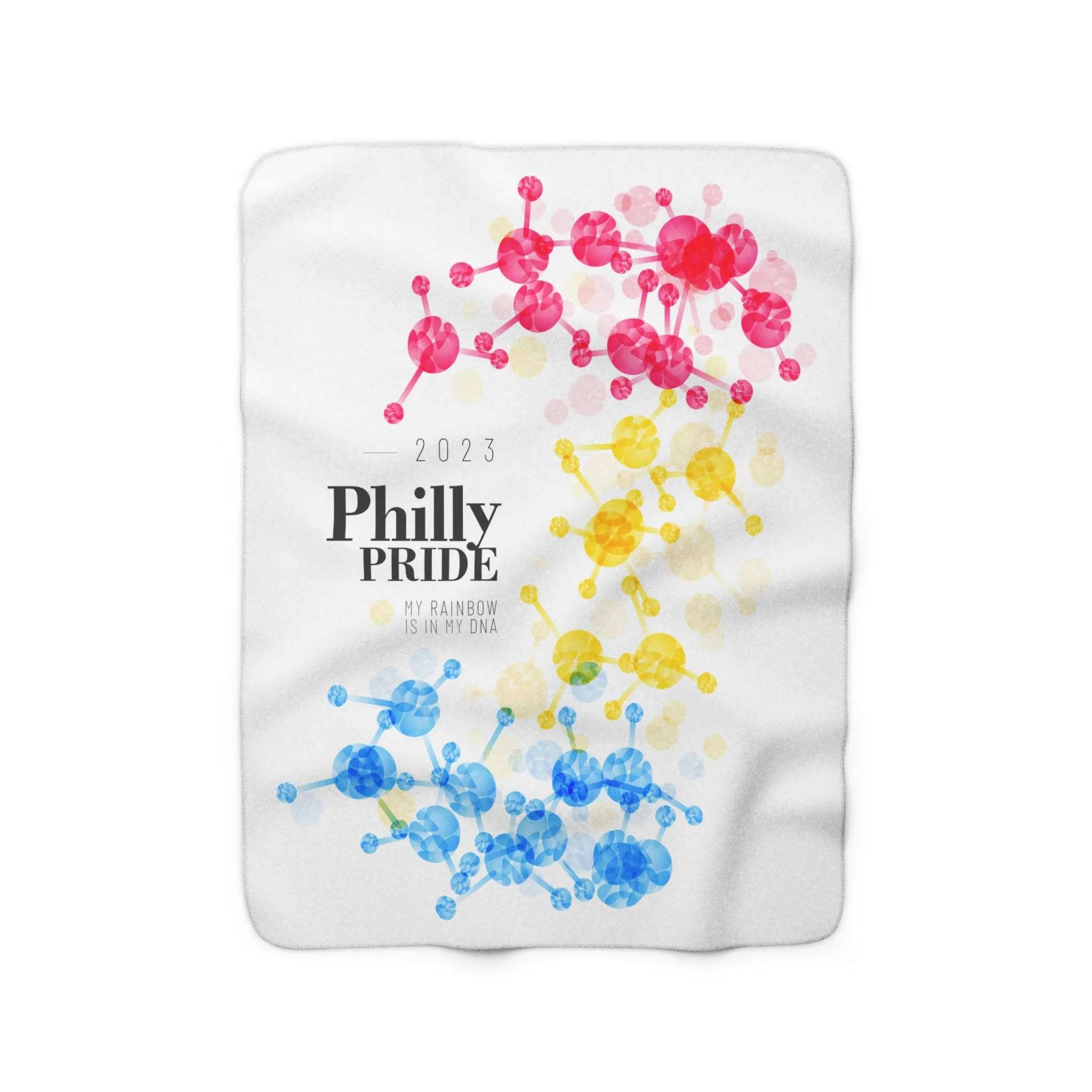 SHAVA CO Pansexual Flag 2023 Pride, Philly Sherpa Fleece Blanket - My Rainbow Is In My DNA