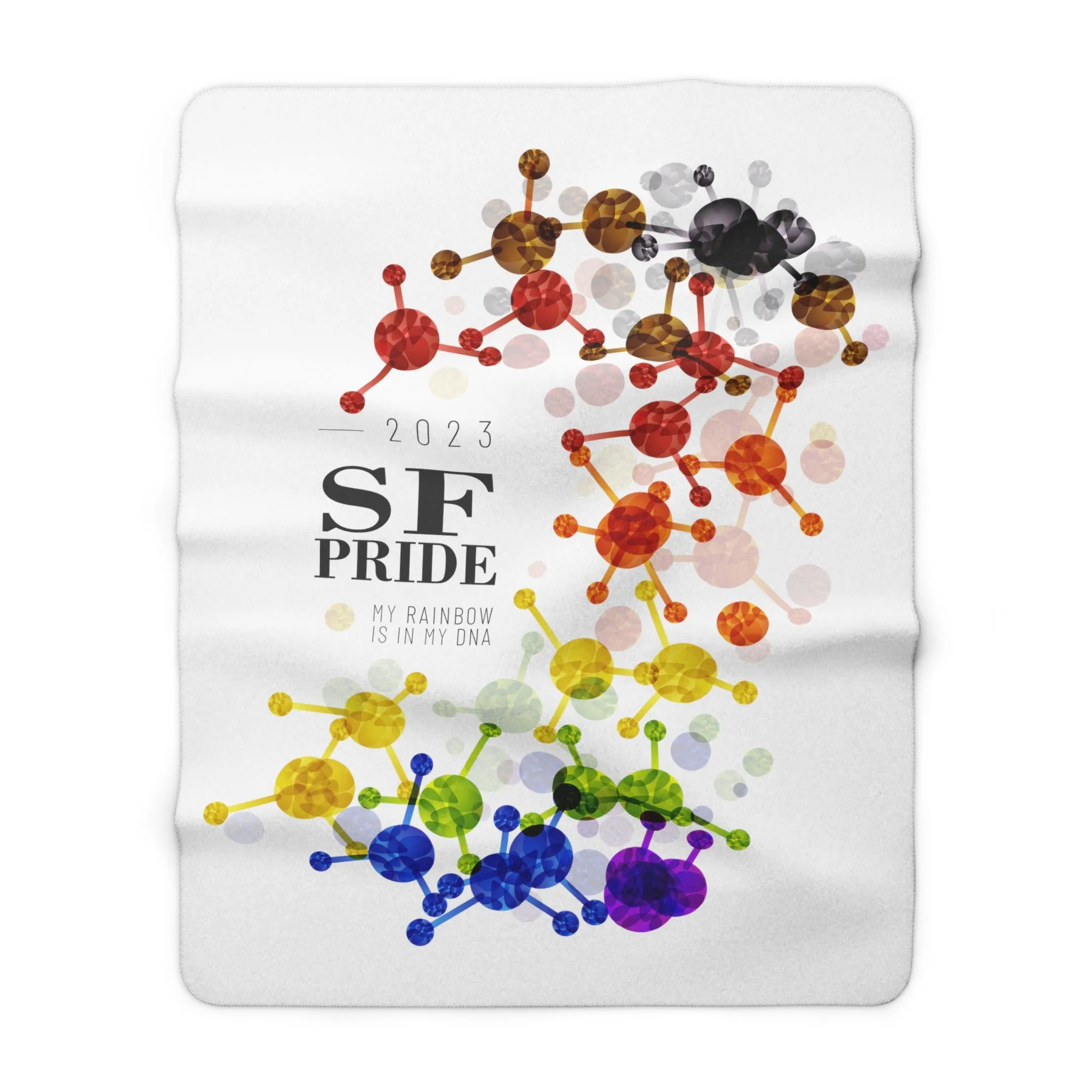 SHAVA CO Philadelphia Flag 2023 Pride, San Francisco Sherpa Fleece Blanket - My Rainbow Is In My DNA