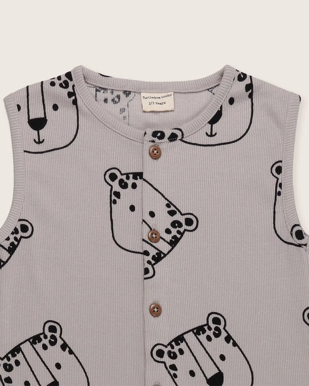 Snow Leopard Tank Dungarees