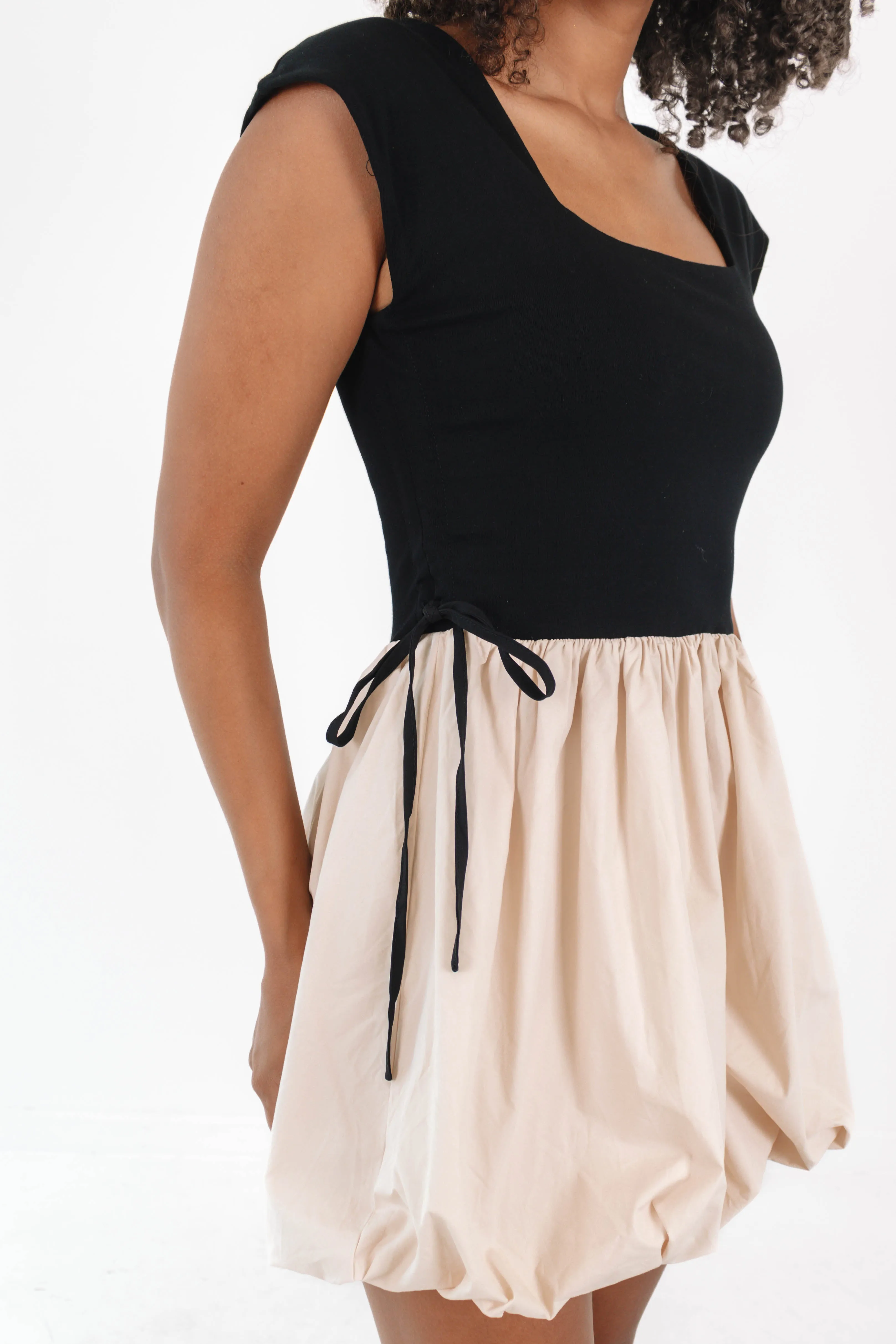 Take Me Away Dress - Black/Natural