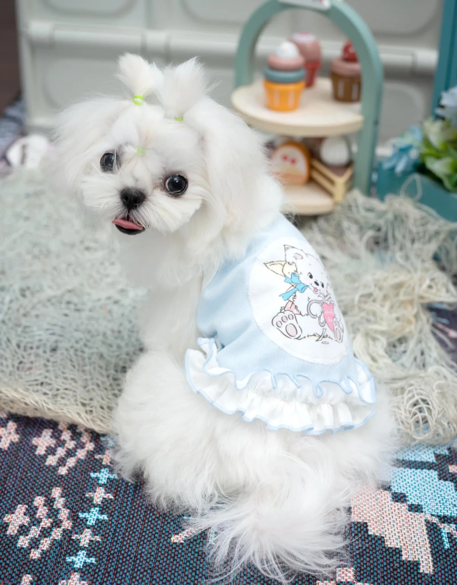 TaniWina Twinning Tails: Doggie Camisole for Matching Dog Couple Looks