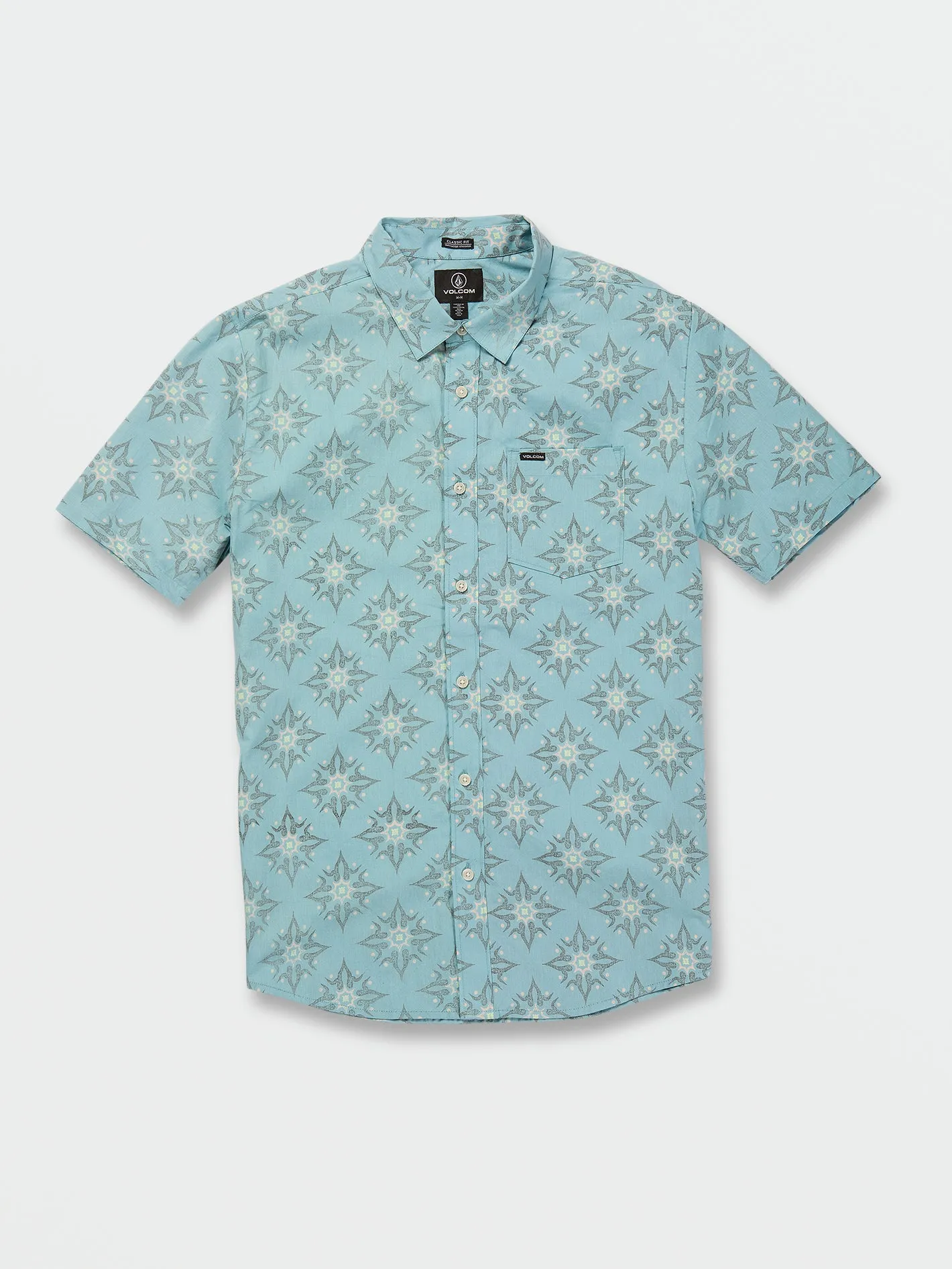 Throwing Star Short Sleeve Shirt - Coastal Blue