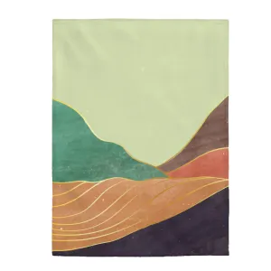 Tranquil Mountain Velveteen Plush Blanket