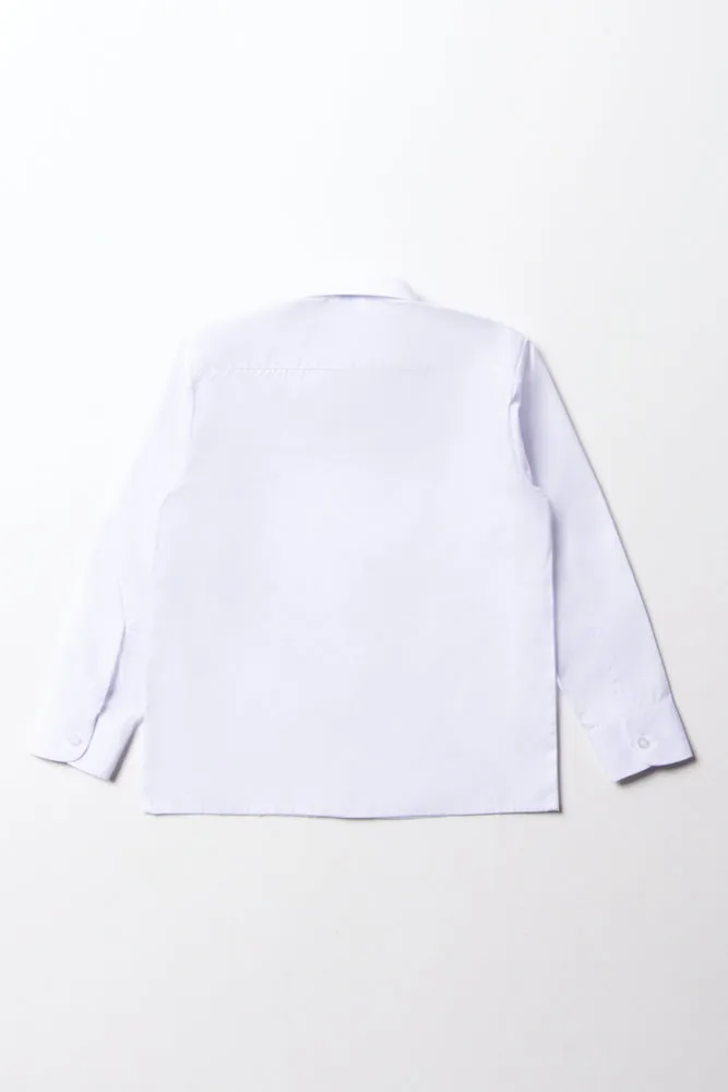 Unisex Long Sleeve Shirt White