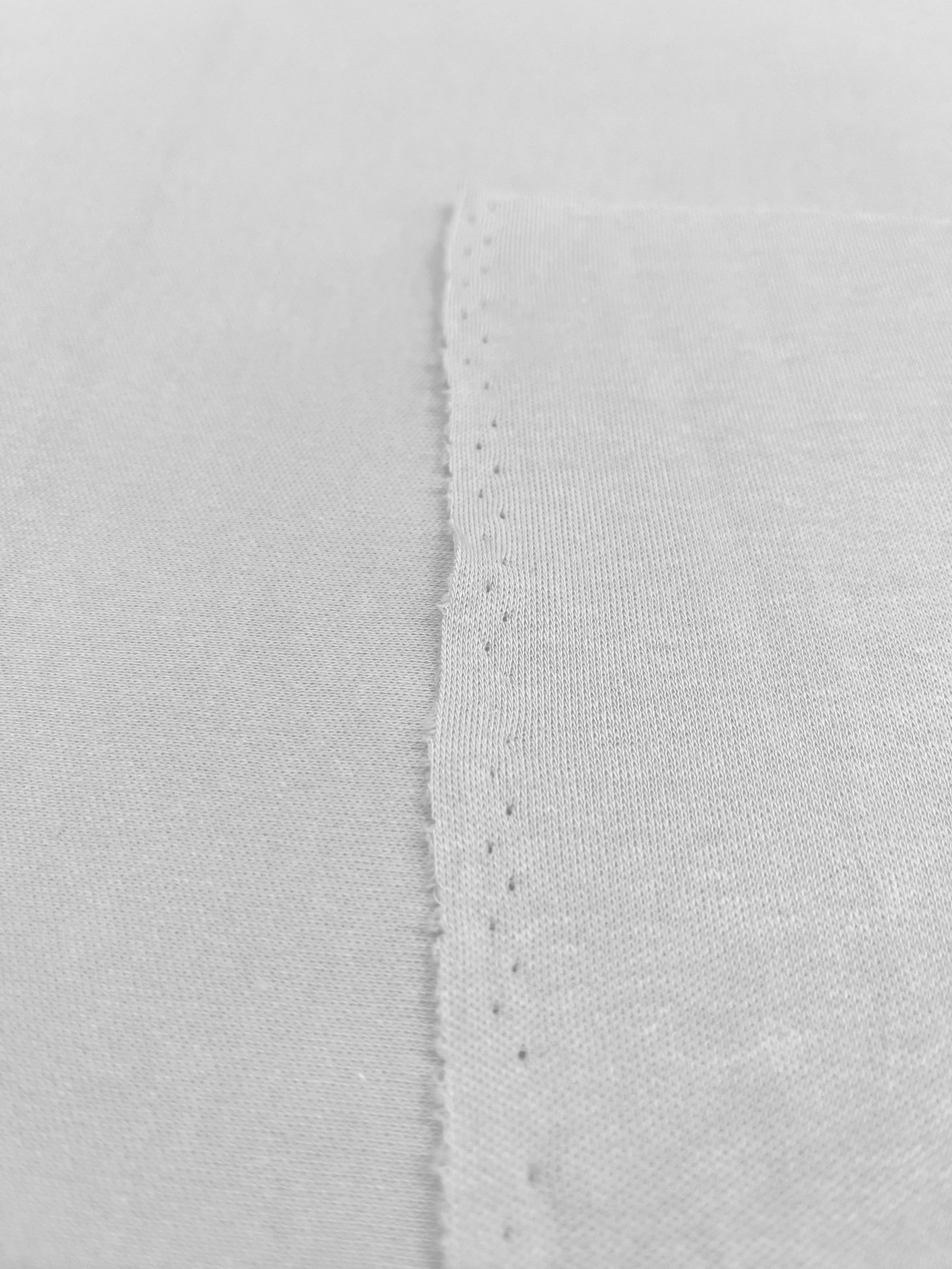 White Cotton Interlock Fabric