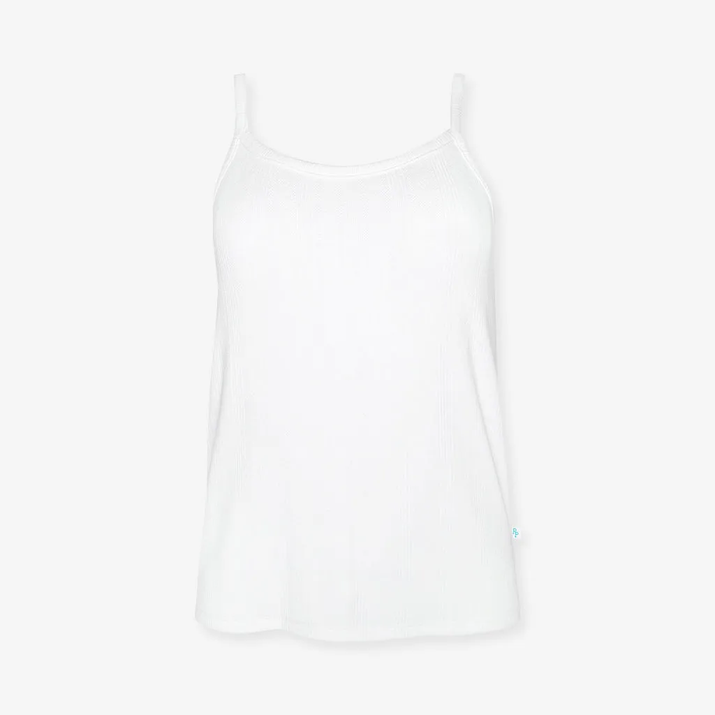 White Pointelle Women's Cami