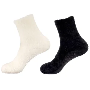 Women's Fuzzy Featherlight Socks with Grips